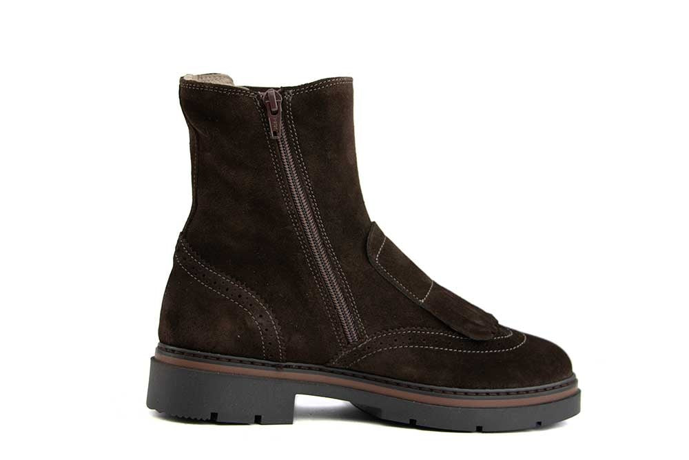 DL Sport Enkellaars Klep Cacao Velour