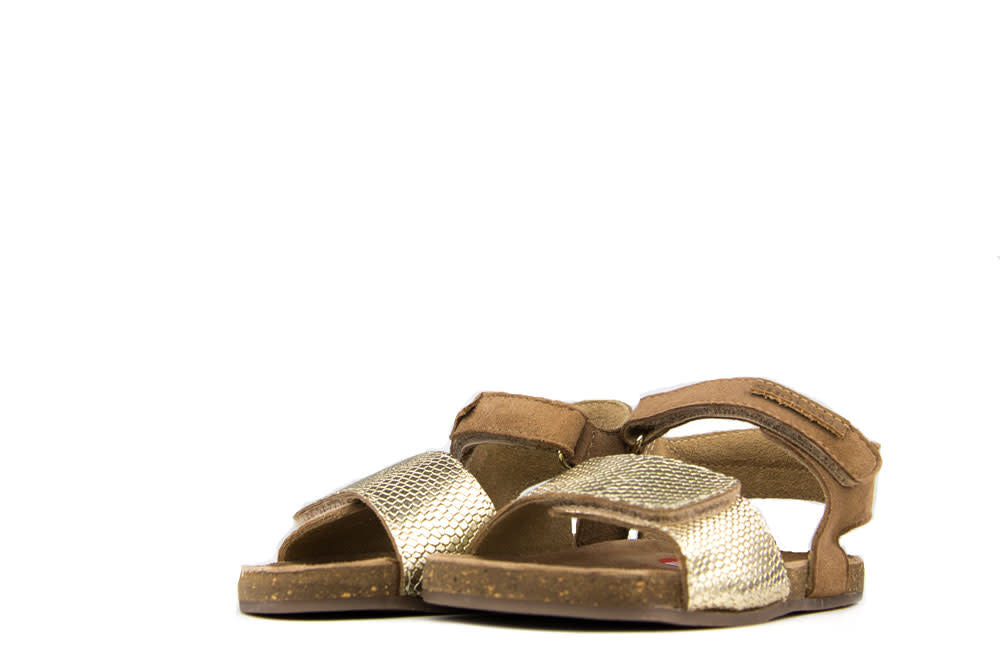 Shoesme Sandaal Light Gold Cognac