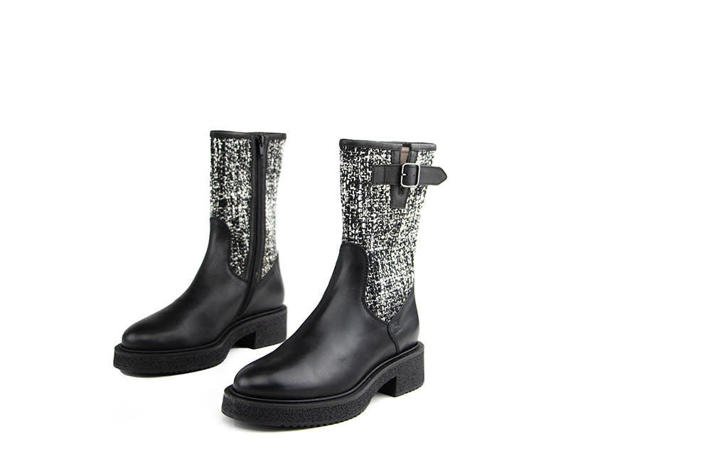 DL Sport Bikerboot Vitello Nero Chanel