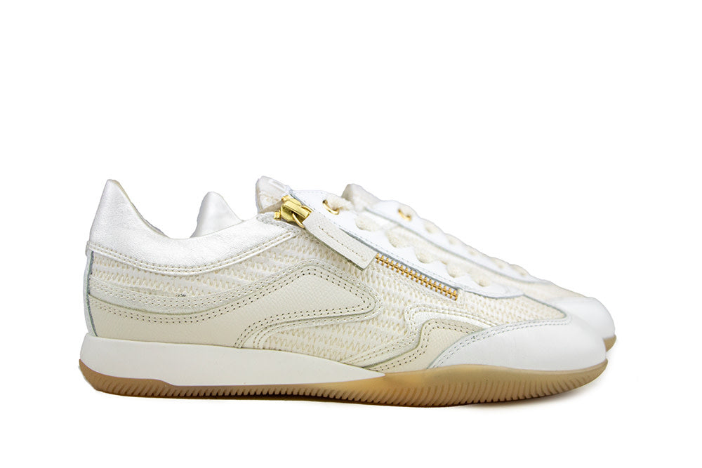 DL Sport Sneaker Sun Bianco Goffry Panna