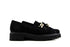 Durea Loafers Chain Zwart Suede K-leest