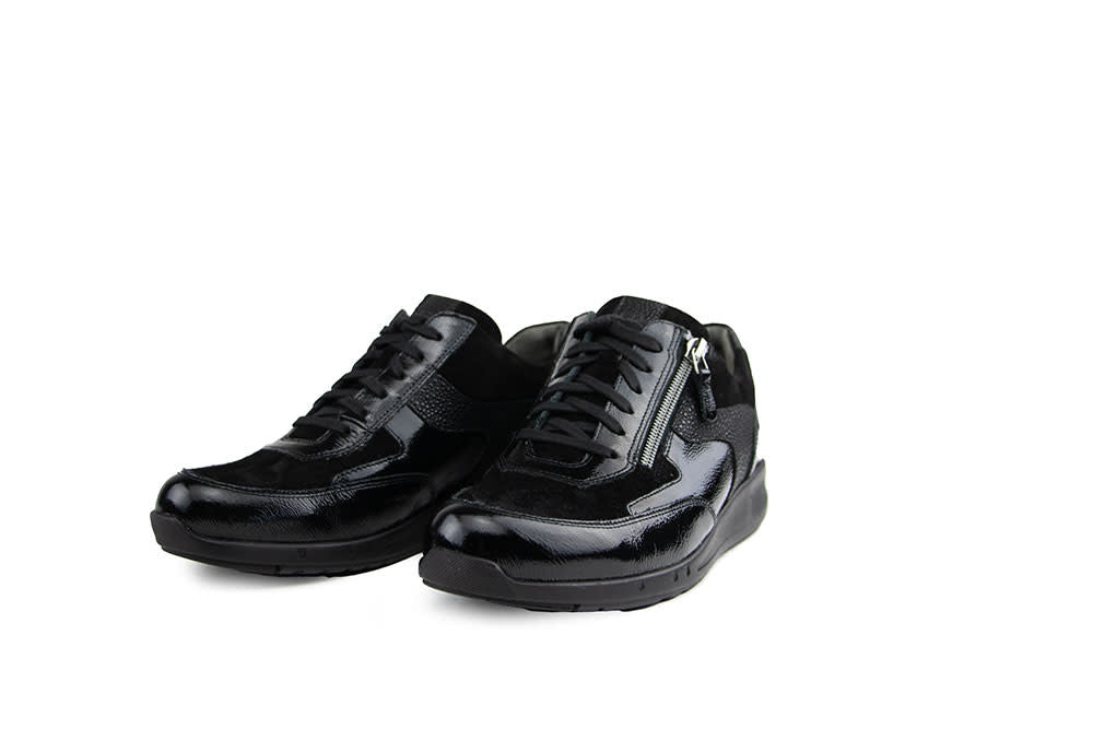 Durea Sneaker Zwart Lak Suède K