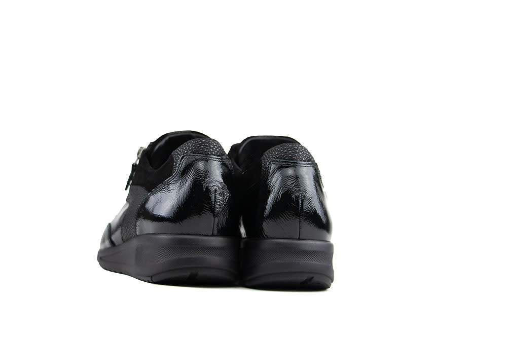 Durea Sneaker Zwart Lak Suède K