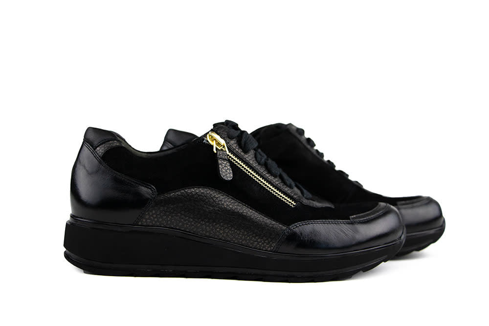 Durea Sneaker Zwart Antracite H