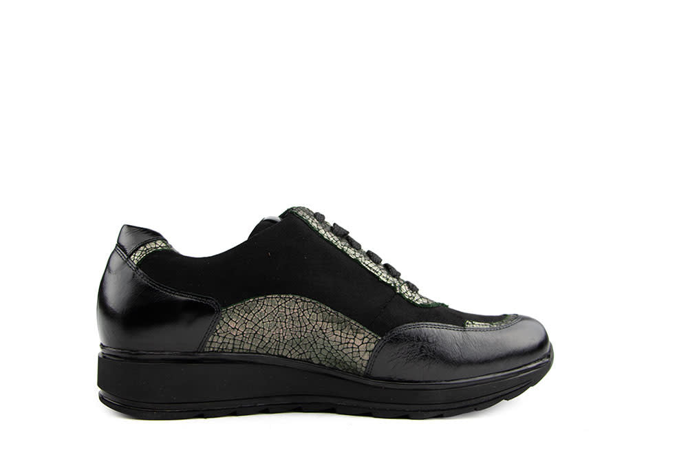 Durea Sneaker Zwart Gunmetal