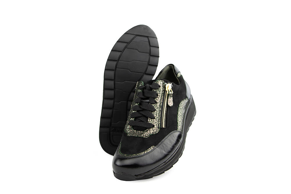 Durea Sneaker Zwart Gunmetal