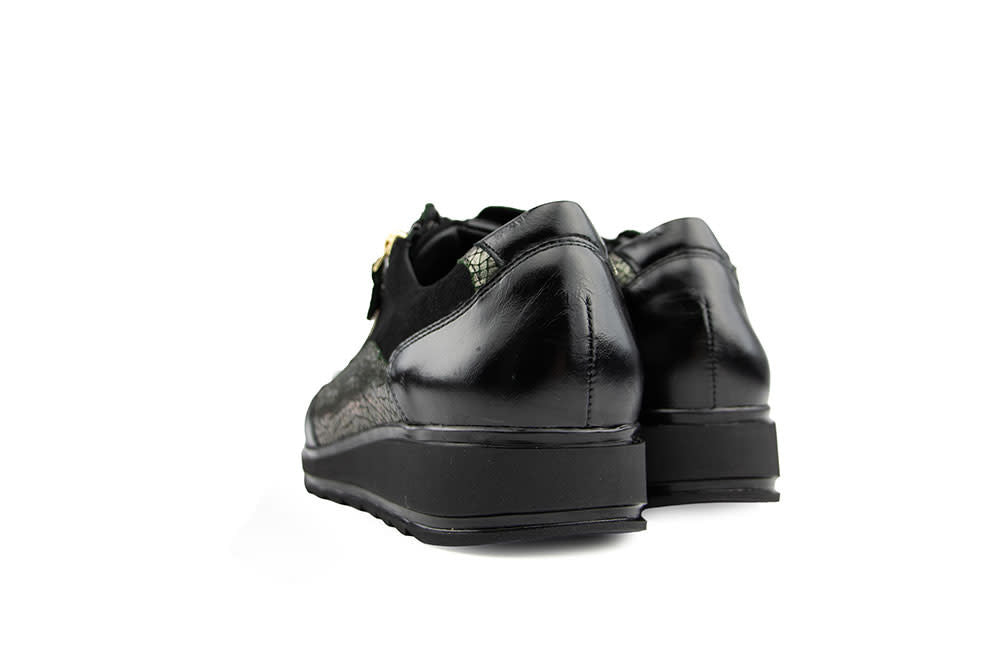 Durea Sneaker Zwart Gunmetal
