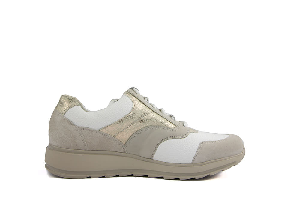 Durea Sneaker Avorio Wit Witgoud K