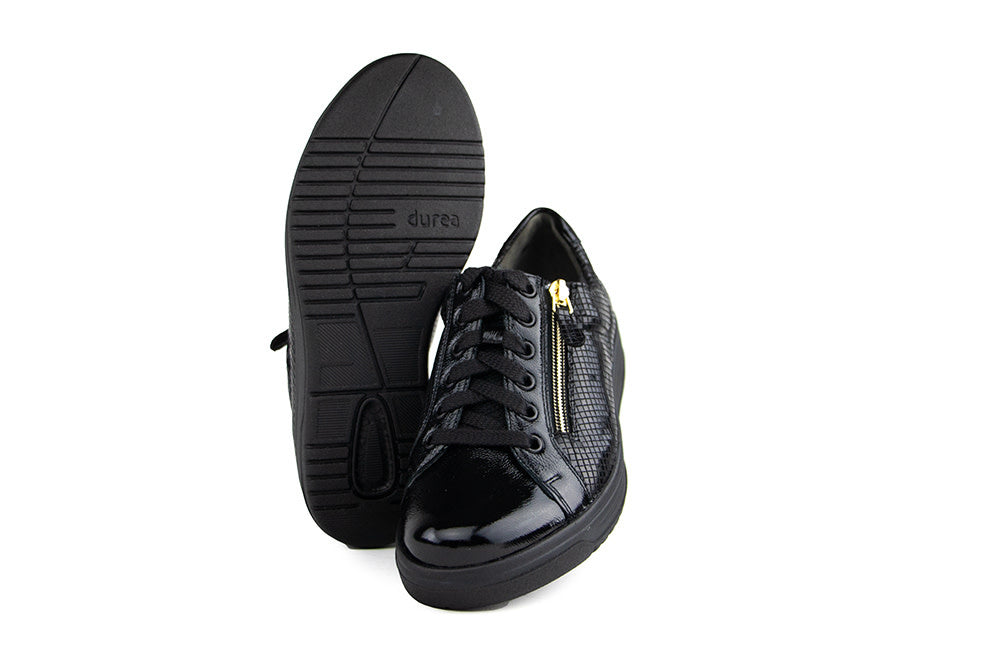 Durea Sneaker Zwart Lak