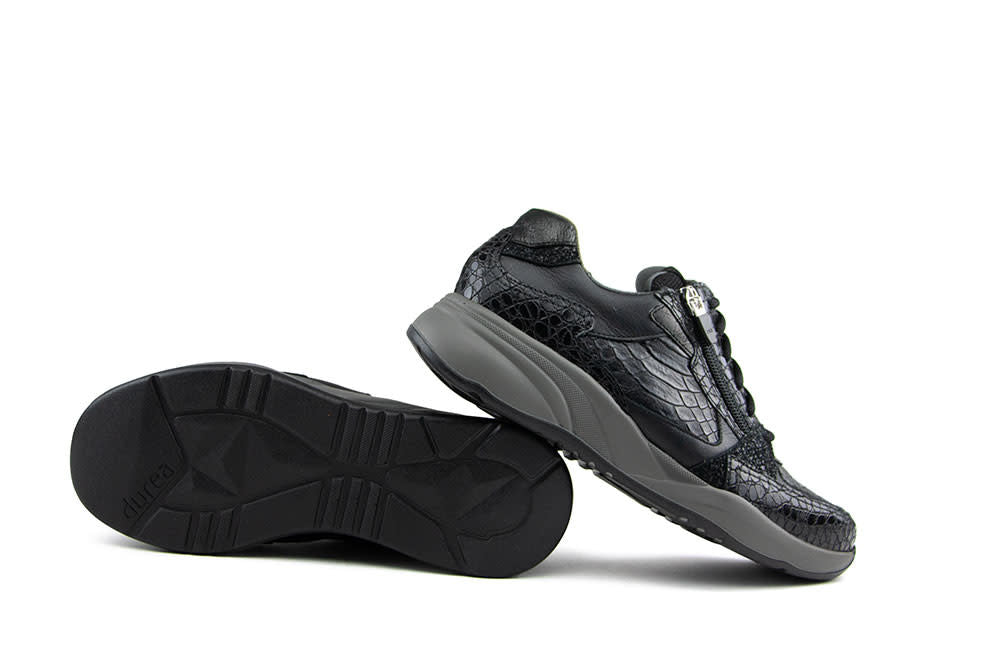 Durea Sneaker Zwart Kroko K