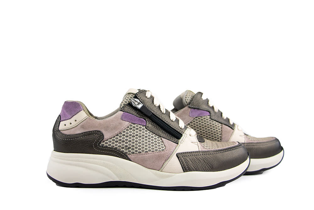 Durea Sneaker Smog Poeder Taupe Lilla
