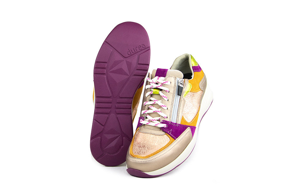 Durea Sneaker Oranje Rame Violet Torrone K