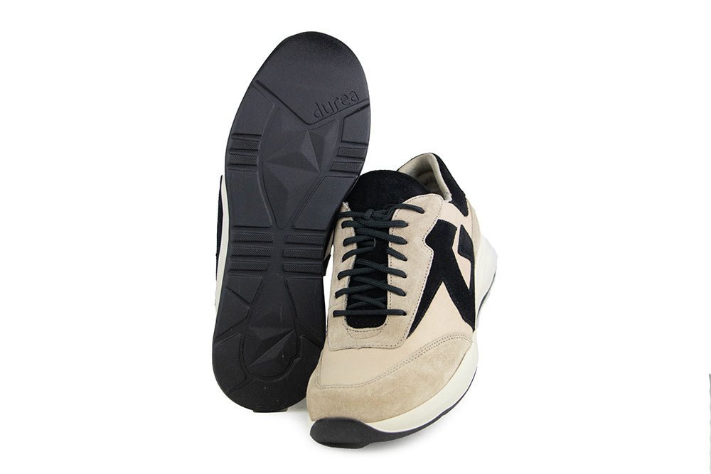 Durea Sneaker Seppia Taupe Zwart K