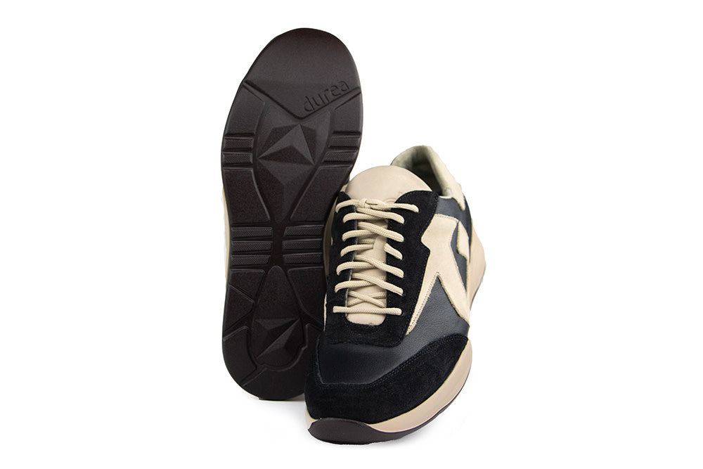 Durea Sneaker Zwart Taupe