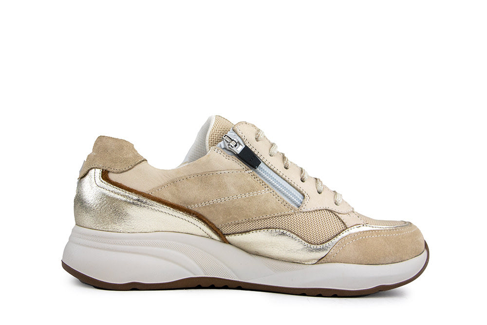 Durea Sneaker L.Taupe Platino Taupe Cognac