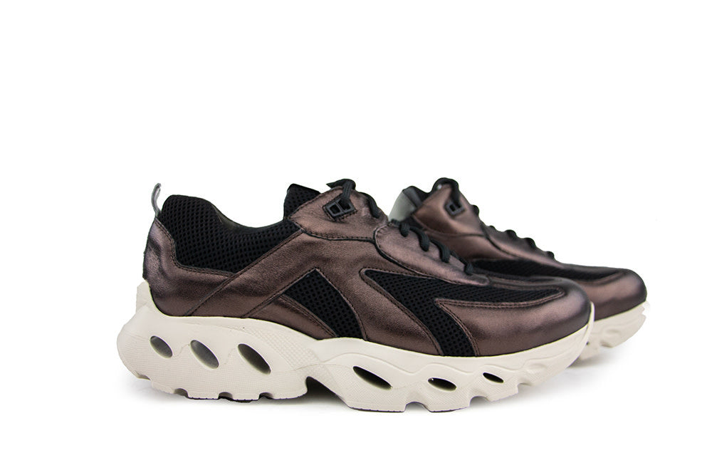 Durea Flow Motion Sneaker Brons Zwart