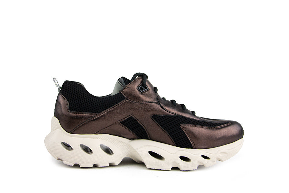 Durea Flow Motion Sneaker Brons Zwart