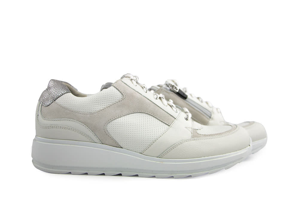 Durea Sneaker Wit Offwhite Zilver