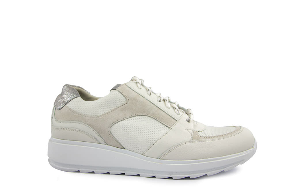 Durea Sneaker Wit Offwhite Zilver