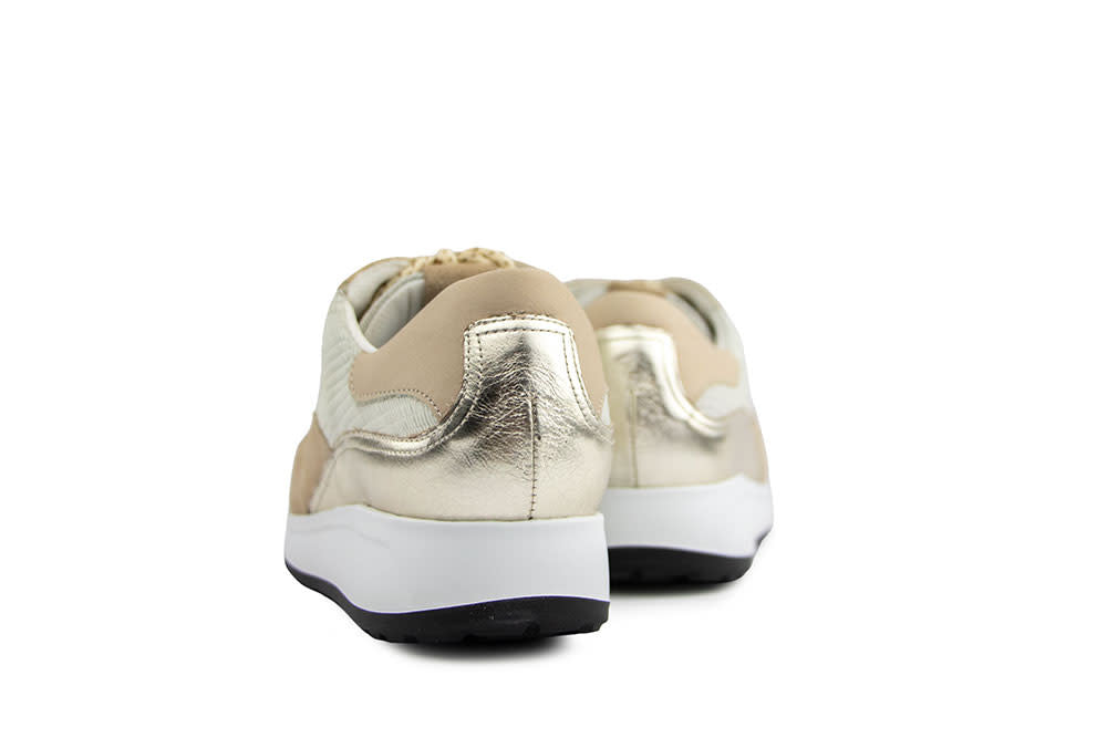 Durea Sneaker L.Taupe Ivoor Platino