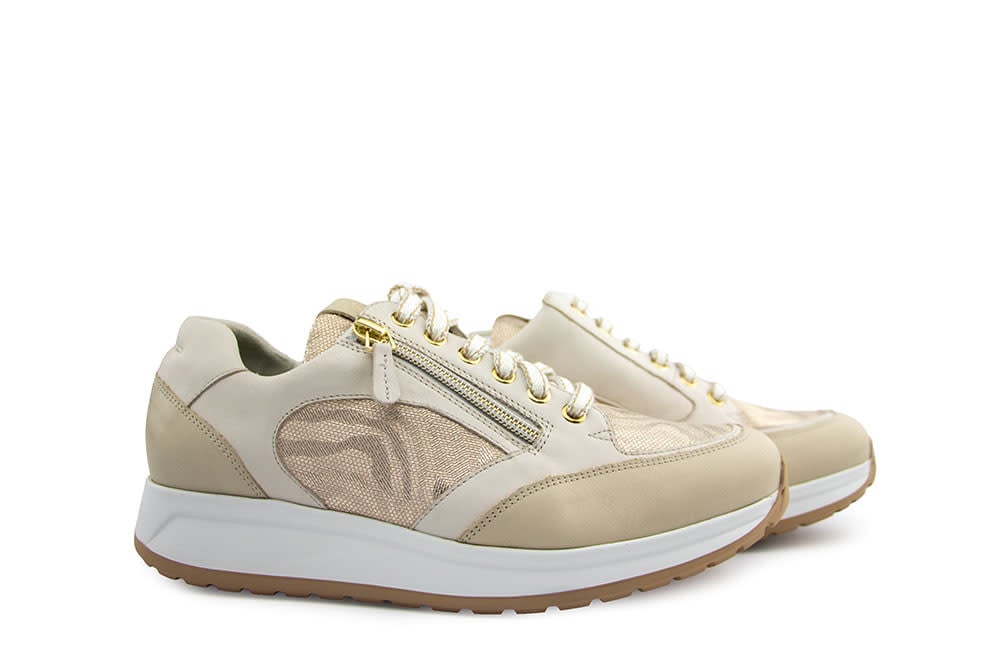 Durea Sneaker Beige Offwhite Platin