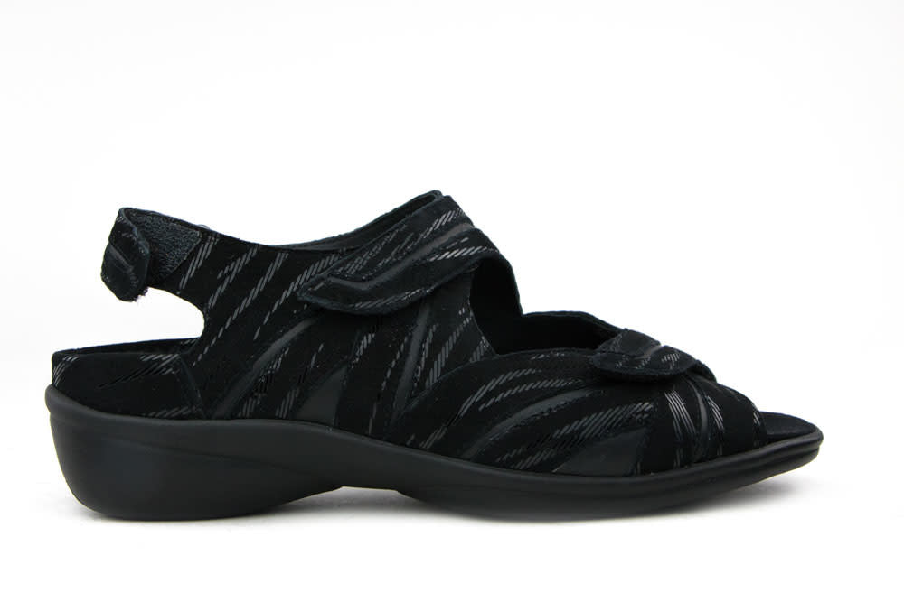 Durea Sandalen Zwart Fern H-leest