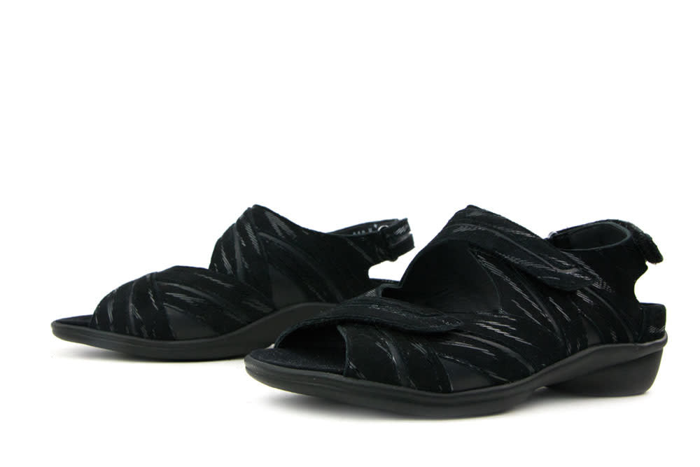 Durea Sandalen Zwart Fern H-leest