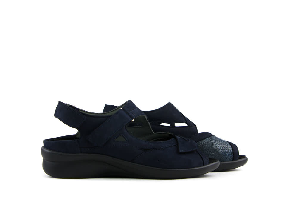 Durea Sandaal Donkerblauw H-leest
