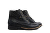 Durea Veterboot Zwart Leer