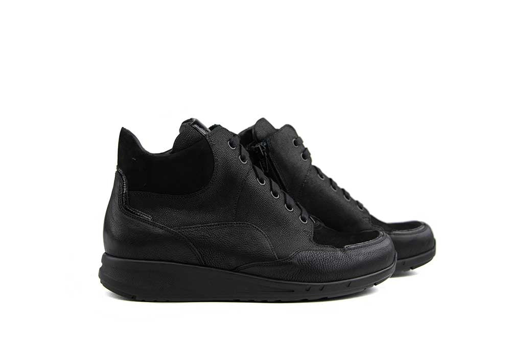 Durea Hoge Sneaker Zwart Combi K
