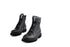 Durea Veterboot Zwart Leer H