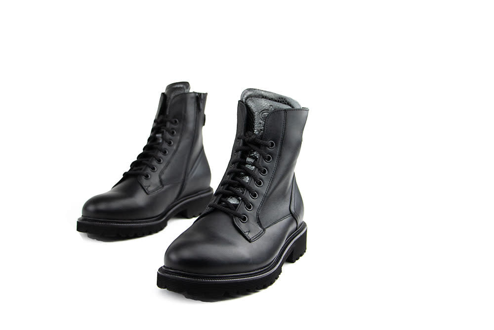 Durea Veterboot Zwart Leer K