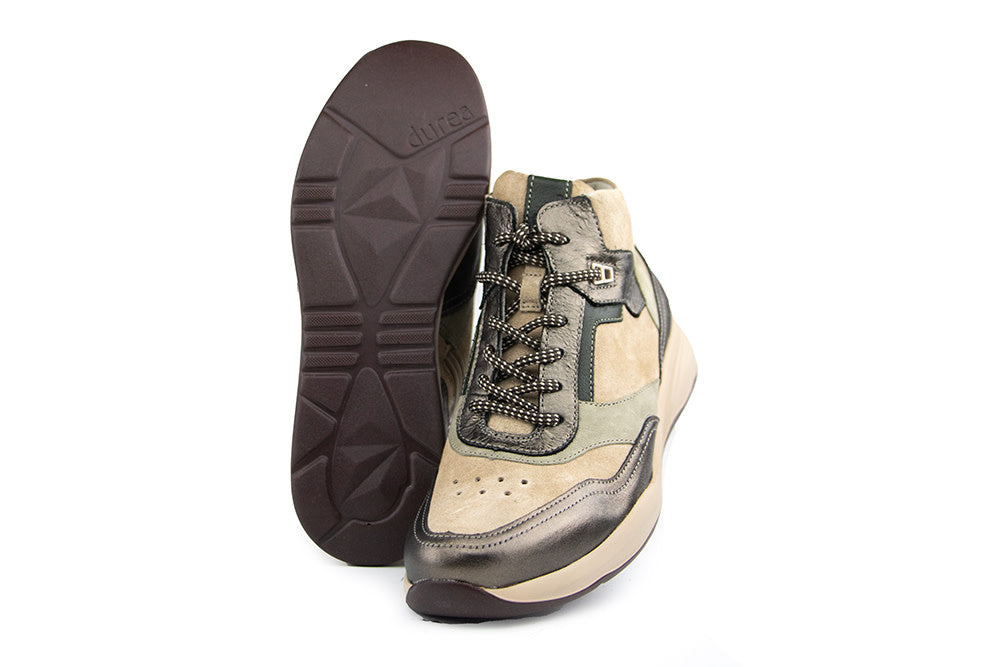 Durea Hoge Sneaker Brons Seppia