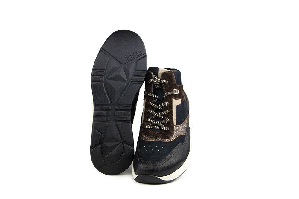 Durea Hoge Sneaker Zwart D.Blauw K