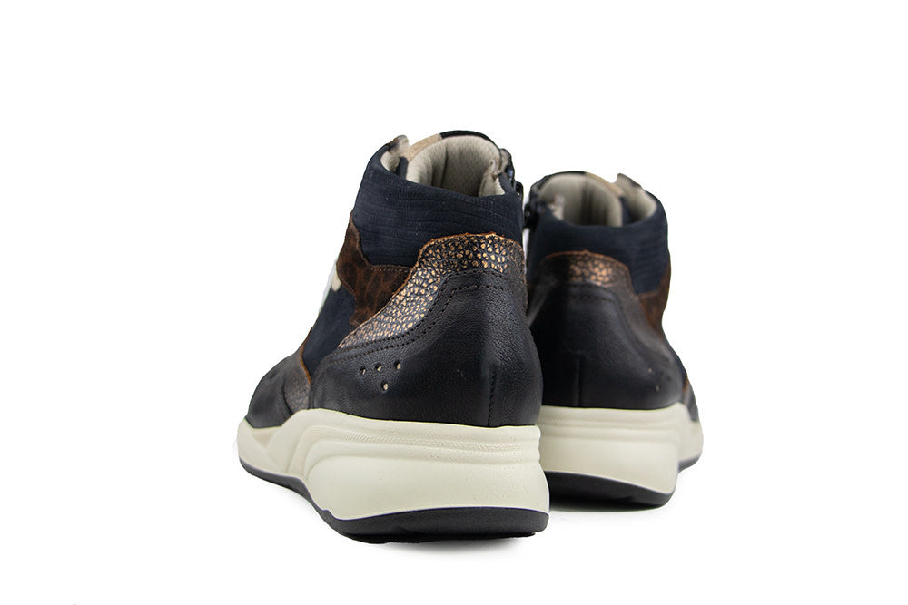 Durea Hoge Sneaker Zwart D.Blauw K