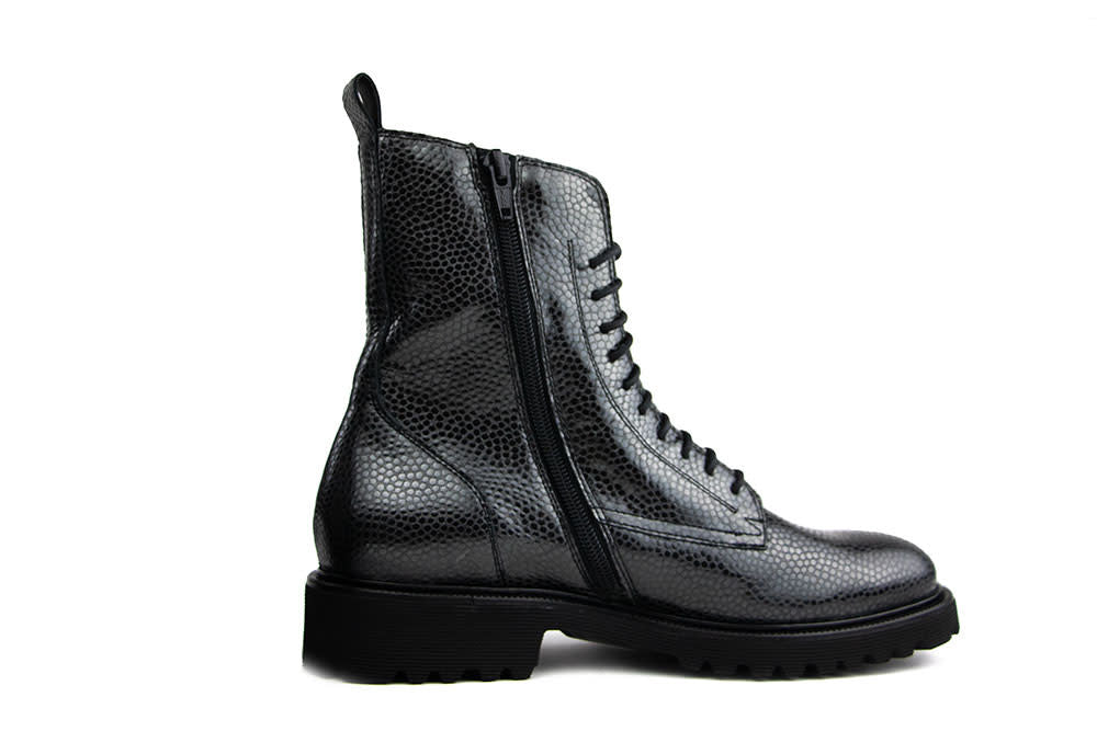 Durea Veterboot Zwart Print H