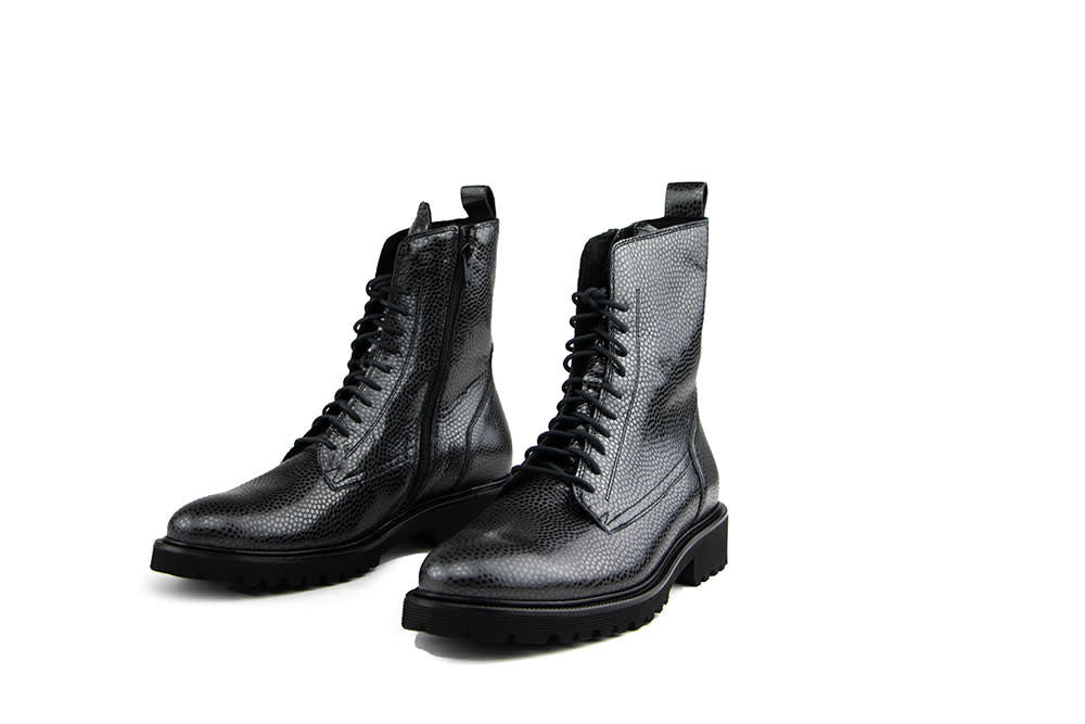 Durea Veterboot Zwart Print H