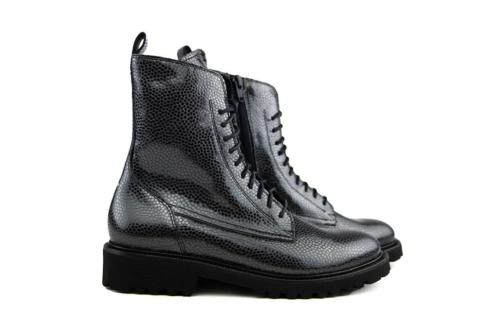 Durea Veterboot Zwart Print H