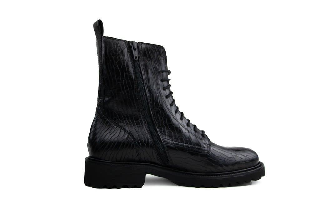 Durea Veterboot Zwart Print H