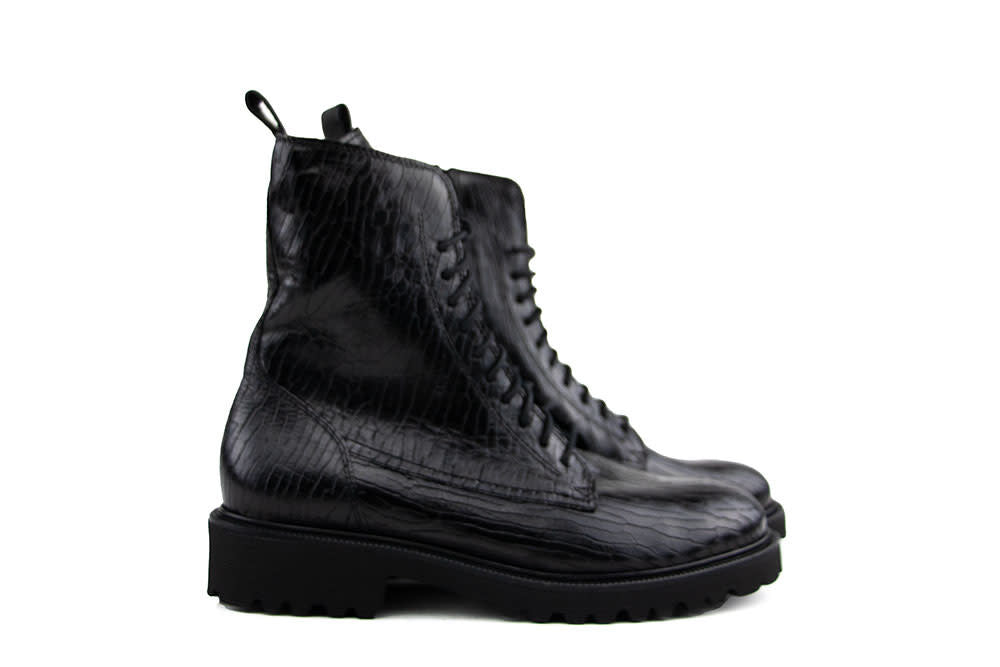 Durea Veterboot Zwart Print H