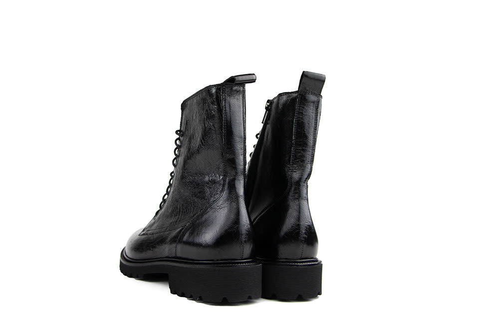 Durea Veterboot Zwart Print