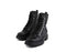 Durea Veterboot Zwart Leer H