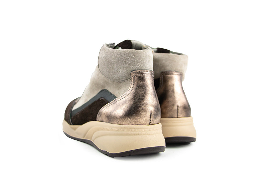 Durea Hoge Sneaker Caffe Goud Walnoot