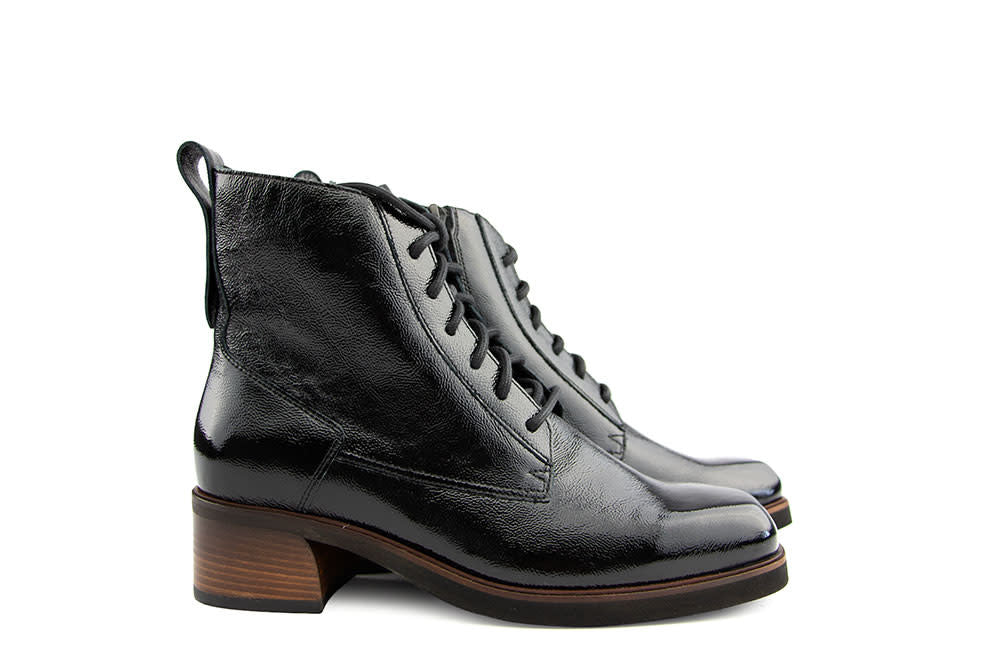 Durea Veterboot Zwart Lak