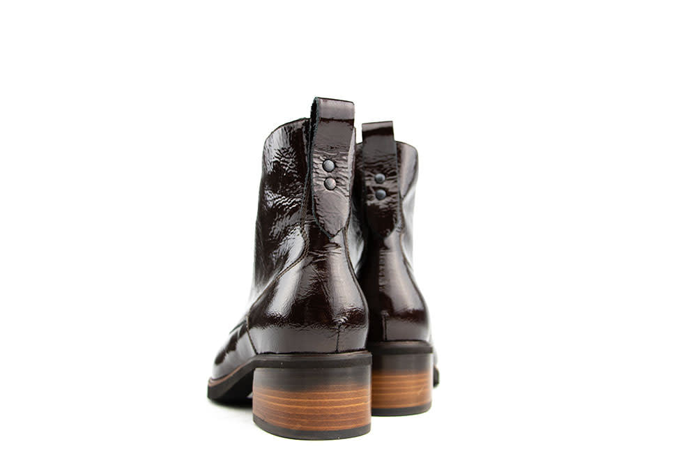 Durea Veterboot Donkerbruin Lak