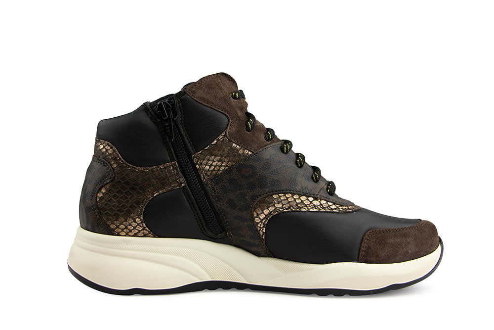Durea Hoge Sneaker Caffe Zwart Taupe