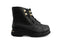 Durea Veterboot Zwart Leer
