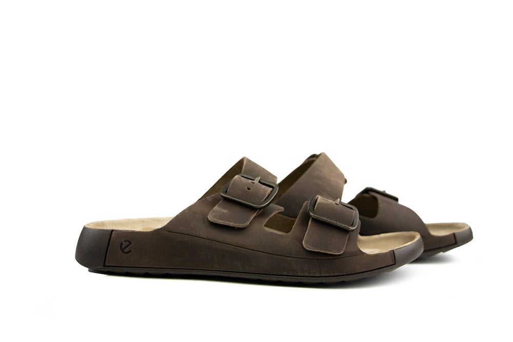 Ecco Slipper Cozmo M Casual Buckle Nutmeg