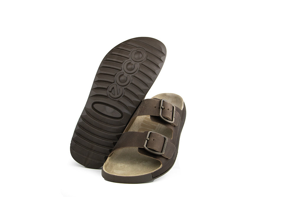 Ecco Slipper Cozmo M Casual Buckle Nutmeg