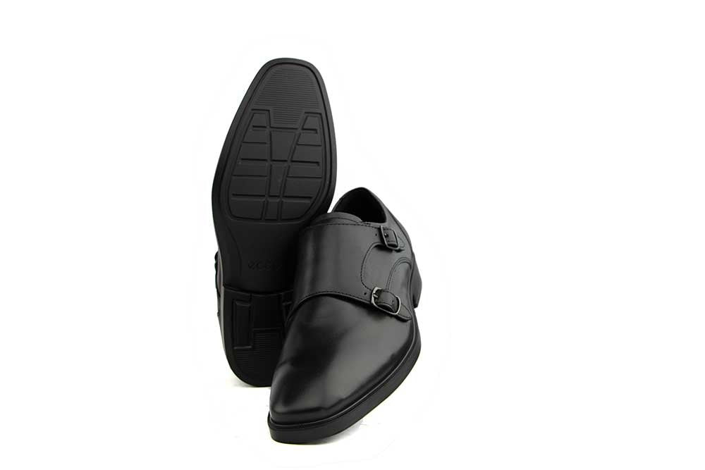 Ecco Gesp Metro Milan Double Monk Black